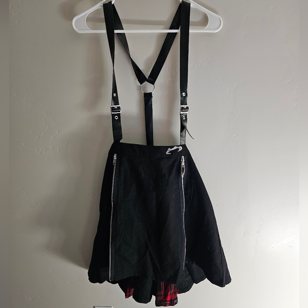 NWT cruella skirt with suspenders.